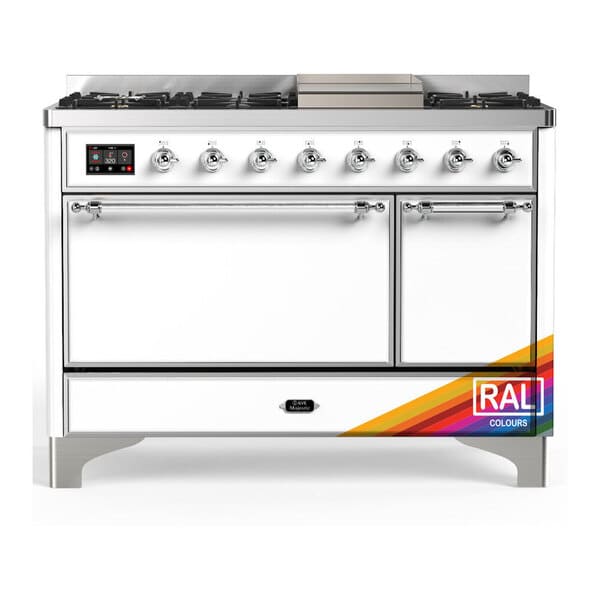 ILVE Majestic III 48" Dual Fuel Range – Solid Door (UM48FQNR3)