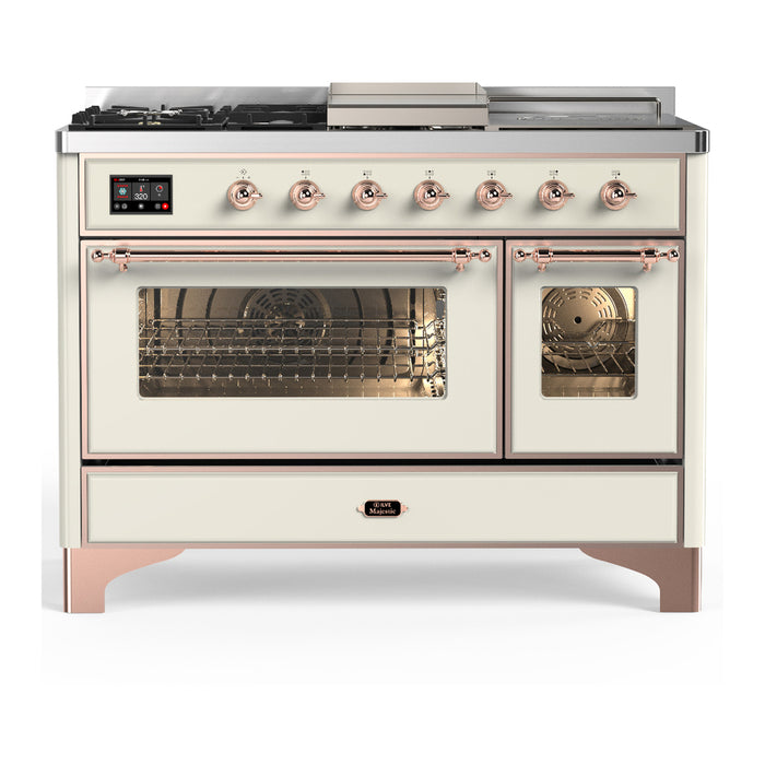 ILVE Majestic III 48" Dual Fuel Range – French Top (UM48FSNR3)
