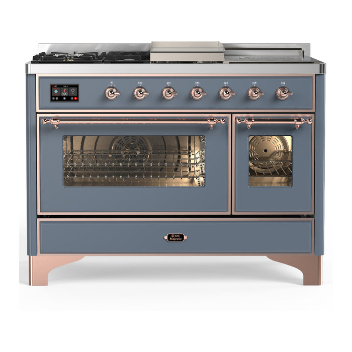 ILVE Majestic III 48" Dual Fuel Range – French Top (UM48FSNR3)