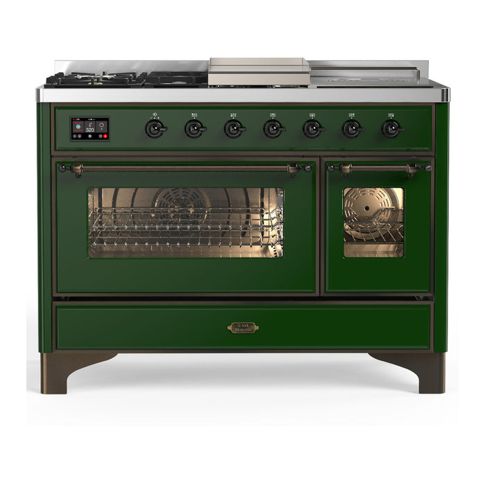 ILVE Majestic III 48" Dual Fuel Range – French Top (UM48FSNR3)