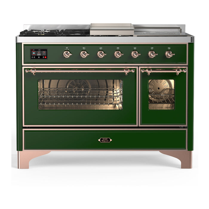 ILVE Majestic III 48" Dual Fuel Range – French Top (UM48FSNR3)