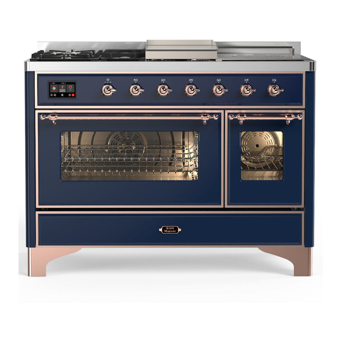 ILVE Majestic III 48" Dual Fuel Range – French Top (UM48FSNR3)
