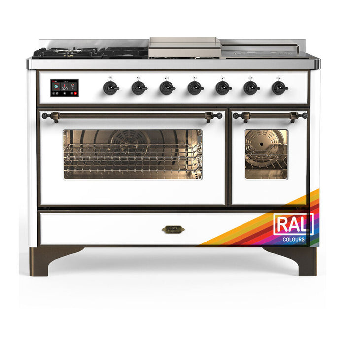ILVE Majestic III 48" Dual Fuel Range – French Top (UM48FSNR3)