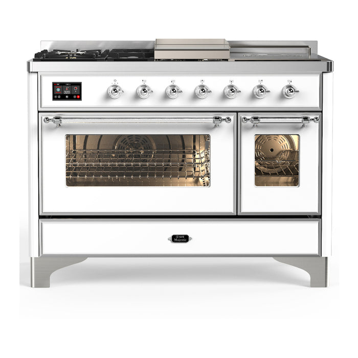 ILVE Majestic III 48" Dual Fuel Range – French Top (UM48FSNR3)