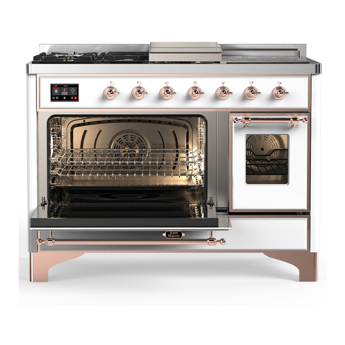 ILVE Majestic III 48" Dual Fuel Range – French Top (UM48FSNR3)