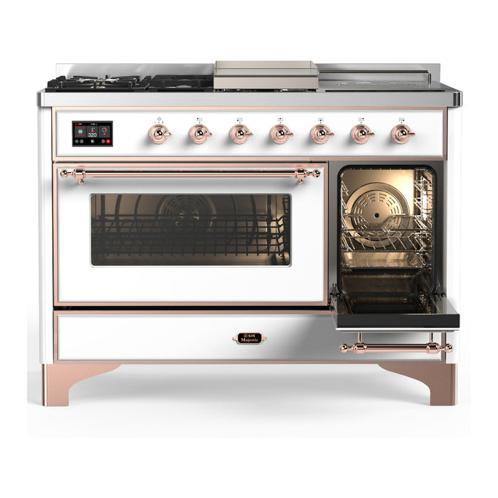 ILVE Majestic III 48" Dual Fuel Range – French Top (UM48FSNR3)