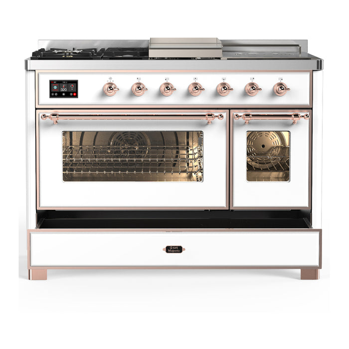 ILVE Majestic III 48" Dual Fuel Range – French Top (UM48FSNR3)