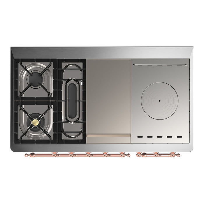 ILVE Majestic III 48" Dual Fuel Range – French Top (UM48FSNR3)