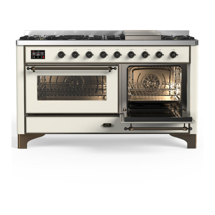 ILVE Majestic III 60" Dual Fuel Range 9 Burners (UM60FNR3)