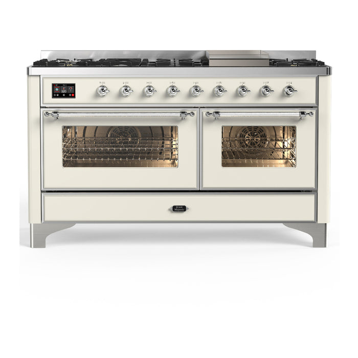 ILVE Majestic III 60" Dual Fuel Range 9 Burners (UM60FNR3)