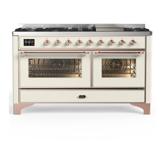 ILVE Majestic III 60" Dual Fuel Range 9 Burners (UM60FNR3)