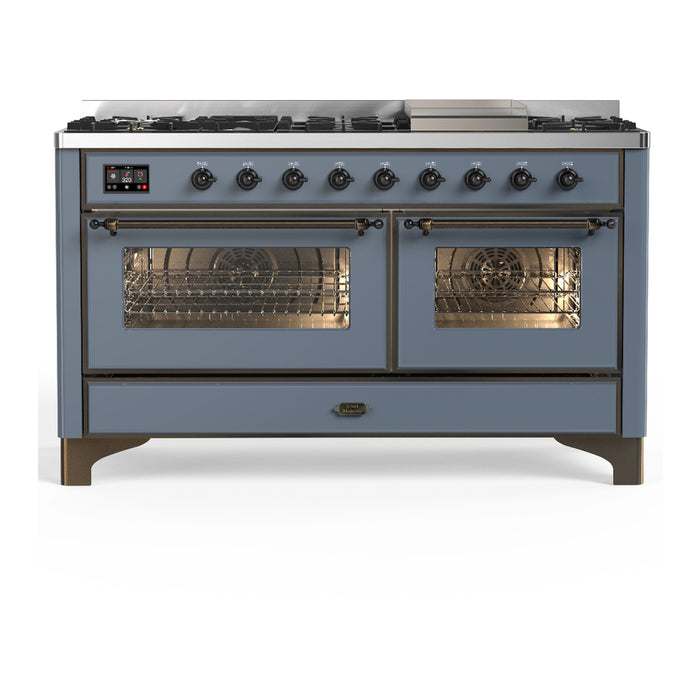 ILVE Majestic III 60" Dual Fuel Range 9 Burners (UM60FNR3)