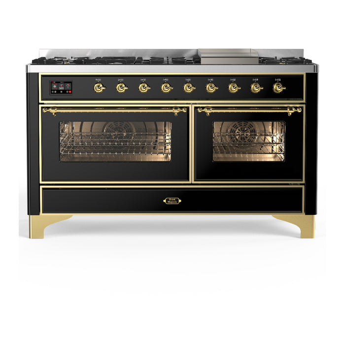 ILVE Majestic III 60" Dual Fuel Range 9 Burners (UM60FNR3)