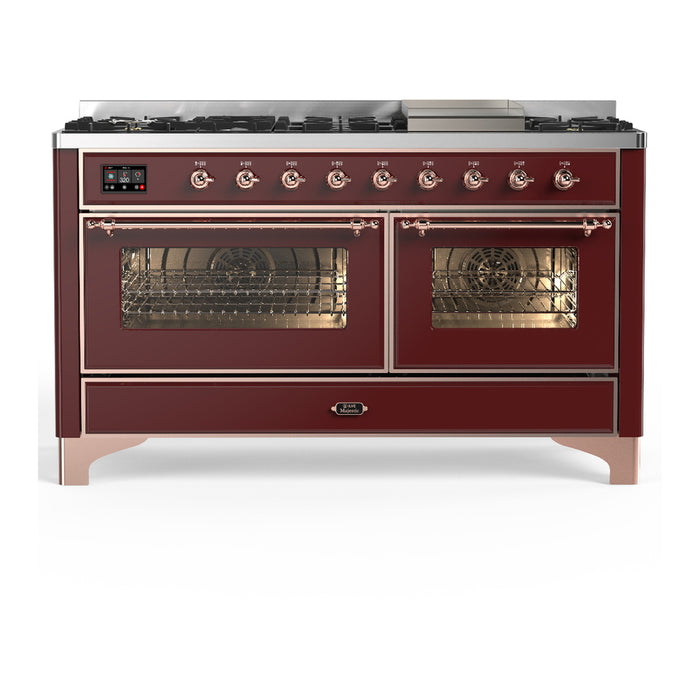 ILVE Majestic III 60" Dual Fuel Range 9 Burners (UM60FNR3)