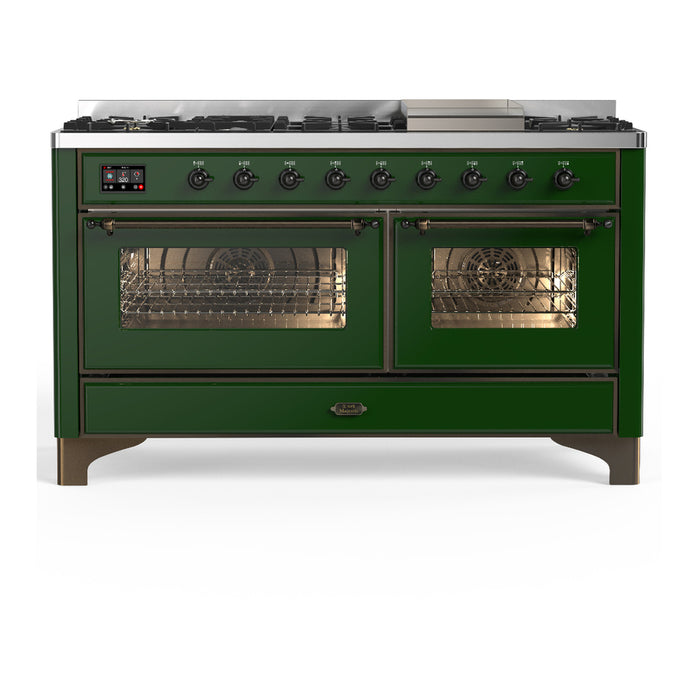 ILVE Majestic III 60" Dual Fuel Range 9 Burners (UM60FNR3)