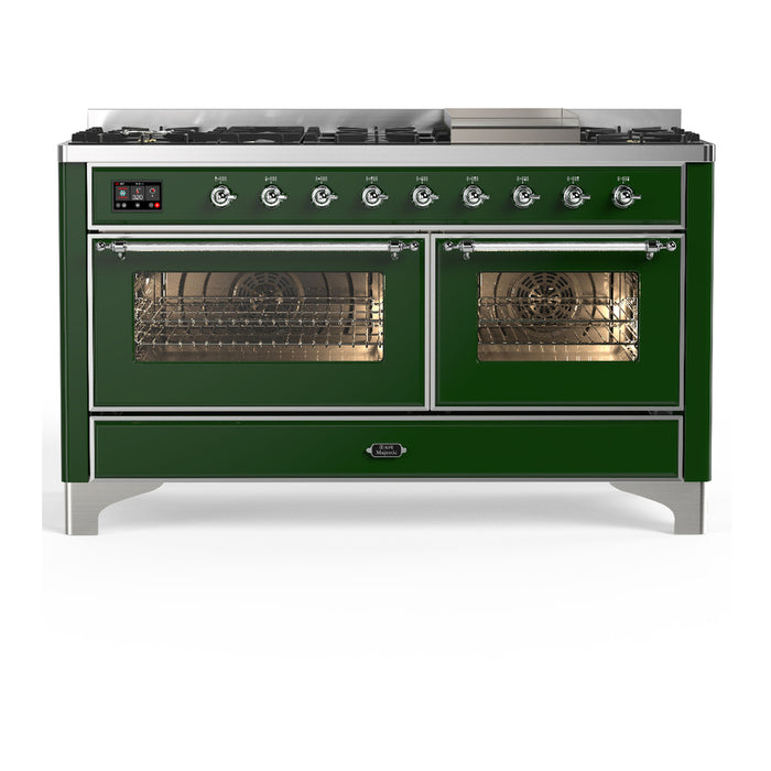 ILVE Majestic III 60" Dual Fuel Range 9 Burners (UM60FNR3)