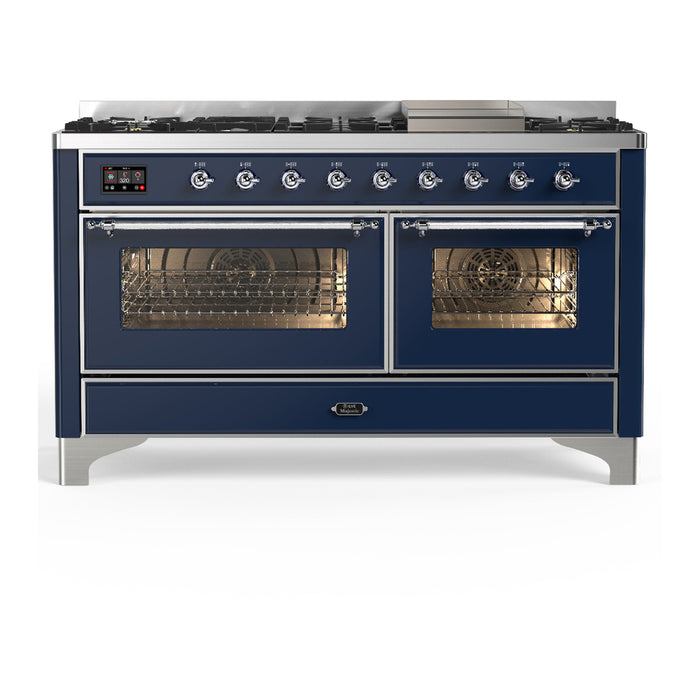 ILVE Majestic III 60" Dual Fuel Range 9 Burners (UM60FNR3)