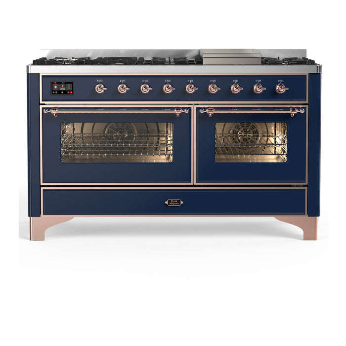 ILVE Majestic III 60" Dual Fuel Range 9 Burners (UM60FNR3)