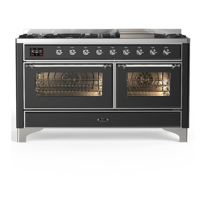 ILVE Majestic III 60" Dual Fuel Range 9 Burners (UM60FNR3)