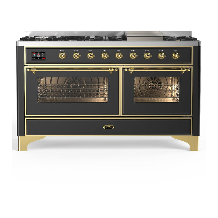 ILVE Majestic III 60" Dual Fuel Range 9 Burners (UM60FNR3)