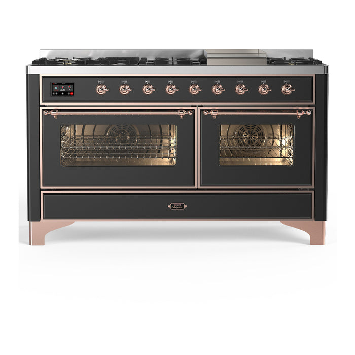 ILVE Majestic III 60" Dual Fuel Range 9 Burners (UM60FNR3)