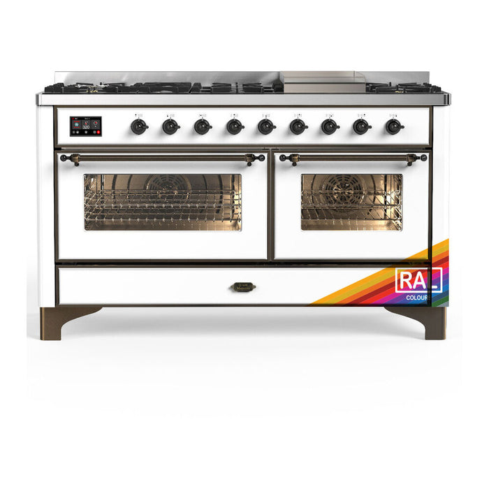 ILVE Majestic III 60" Dual Fuel Range 9 Burners (UM60FNR3)