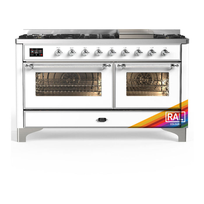 ILVE Majestic III 60" Dual Fuel Range 9 Burners (UM60FNR3)