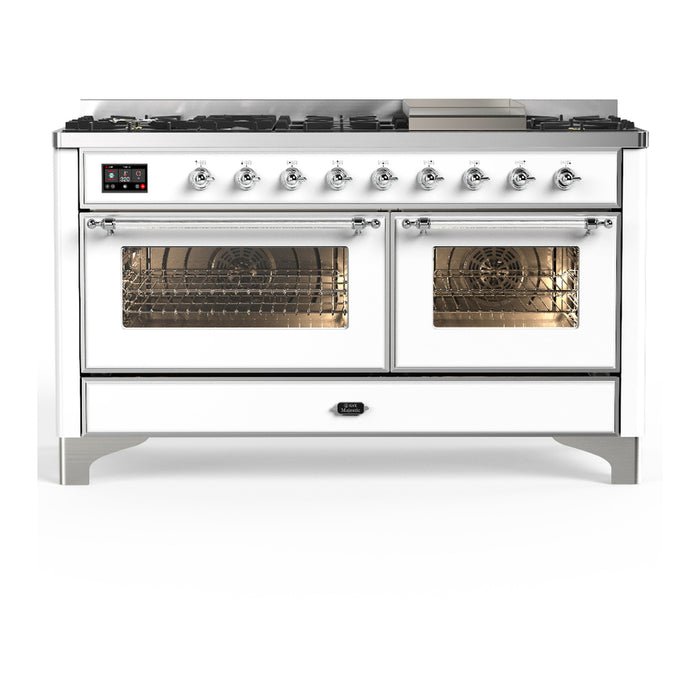 ILVE Majestic III 60" Dual Fuel Range 9 Burners (UM60FNR3)