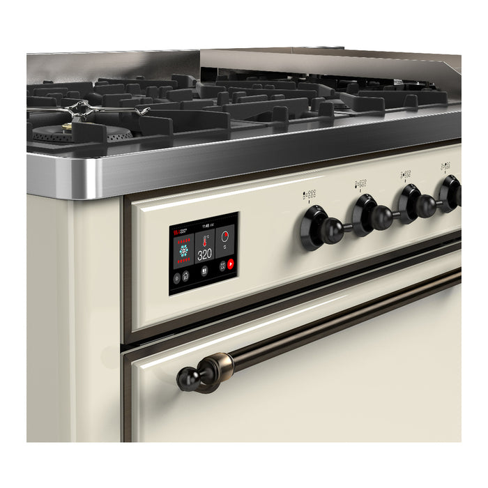 ILVE Majestic III 60" Dual Fuel Range – 9 Burners + Griddle (UM60FQNR3)
