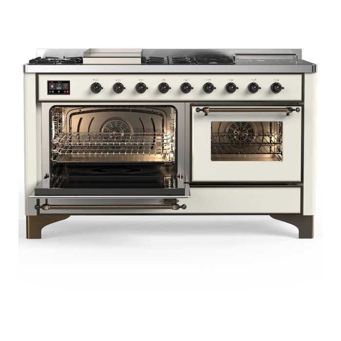 ILVE Majestic III 60″ Dual Fuel Range – 7 Burners (UM60FSNR3)
