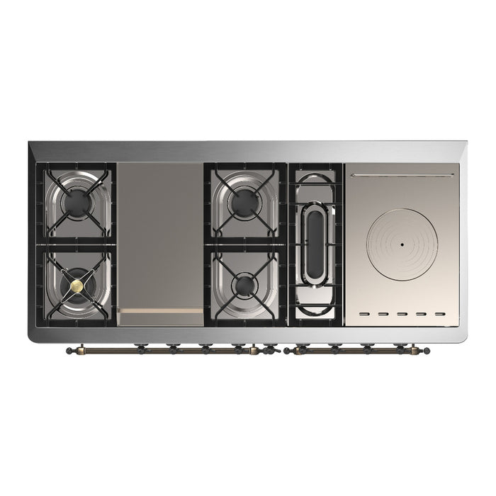 ILVE Majestic III 60″ Dual Fuel Range – 7 Burners (UM60FSNR3)