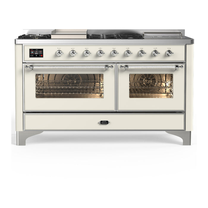ILVE Majestic III 60″ Dual Fuel Range – 7 Burners (UM60FSNR3)
