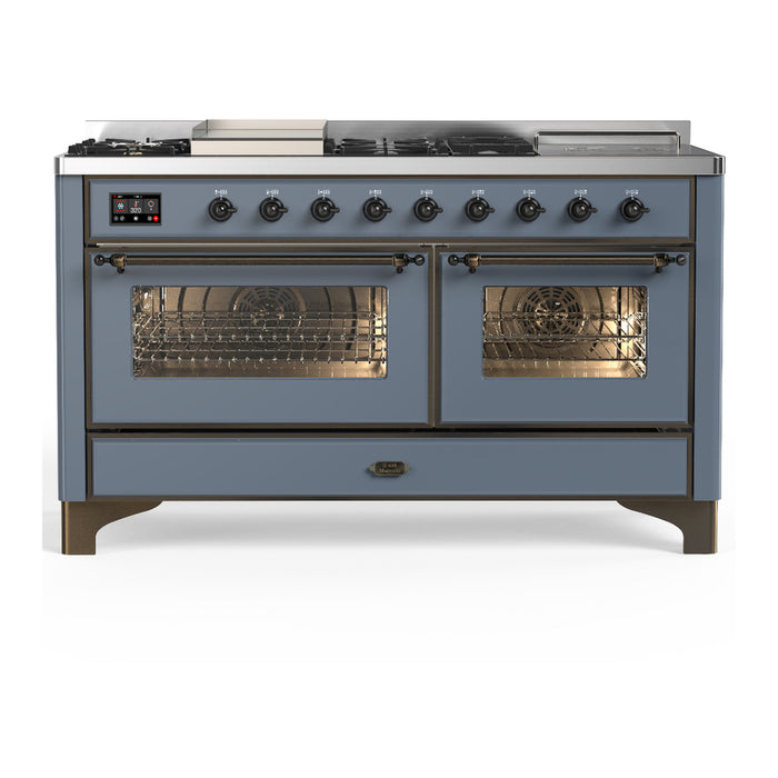 ILVE Majestic III 60″ Dual Fuel Range – 7 Burners (UM60FSNR3)