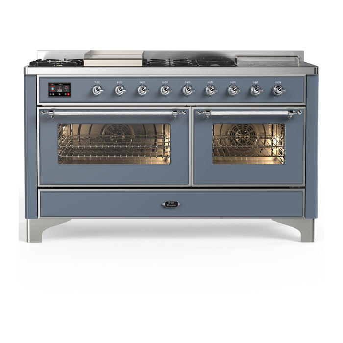 ILVE Majestic III 60″ Dual Fuel Range – 7 Burners (UM60FSNR3)