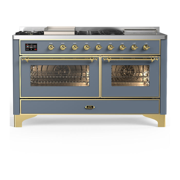 ILVE Majestic III 60″ Dual Fuel Range – 7 Burners (UM60FSNR3)