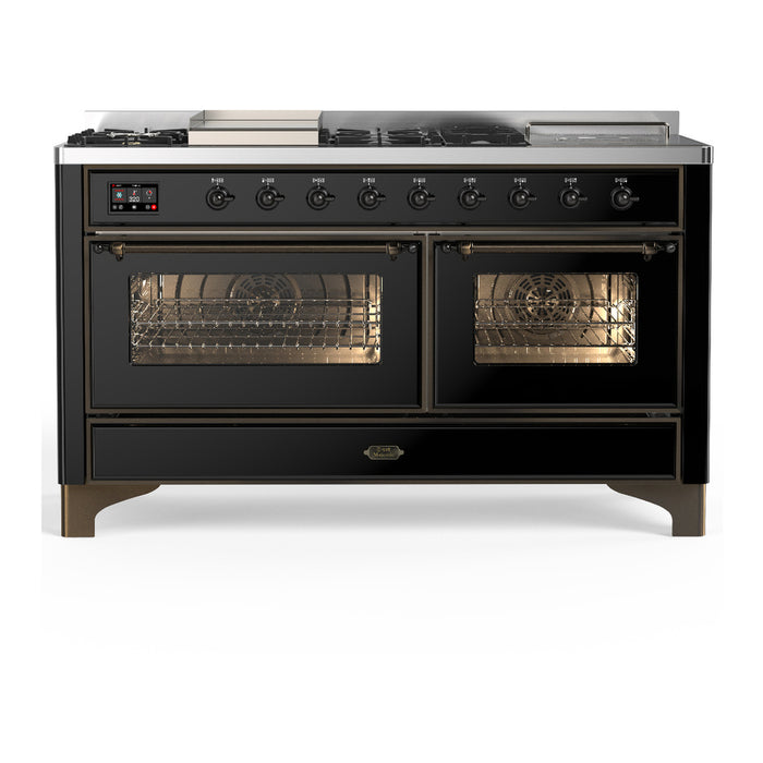 ILVE Majestic III 60″ Dual Fuel Range – 7 Burners (UM60FSNR3)