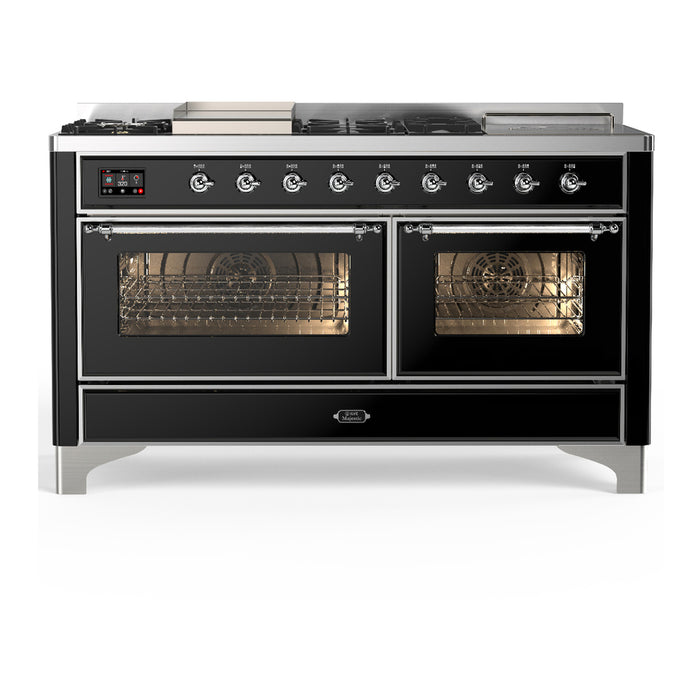 ILVE Majestic III 60″ Dual Fuel Range – 7 Burners (UM60FSNR3)