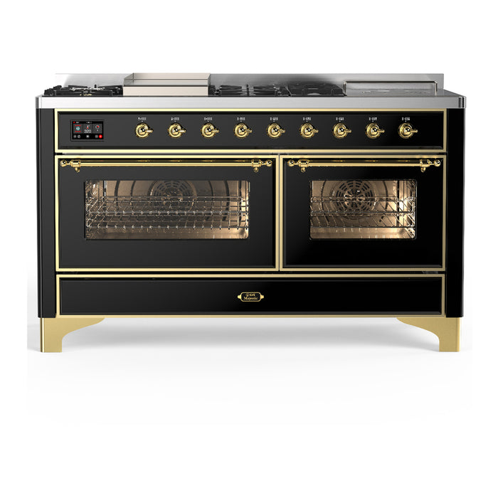 ILVE Majestic III 60″ Dual Fuel Range – 7 Burners (UM60FSNR3)