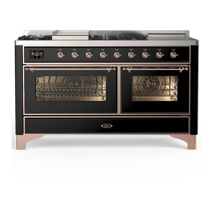 ILVE Majestic III 60″ Dual Fuel Range – 7 Burners (UM60FSNR3)