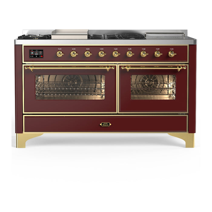 ILVE Majestic III 60″ Dual Fuel Range – 7 Burners (UM60FSNR3)