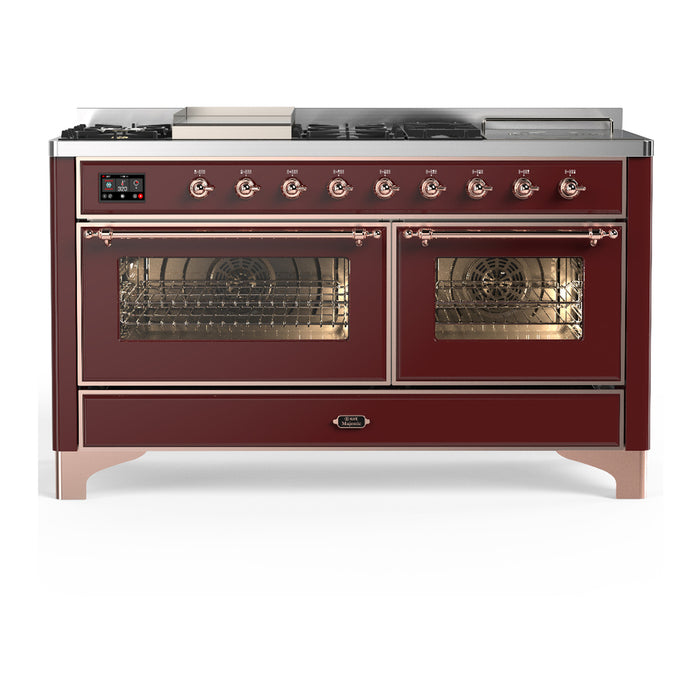 ILVE Majestic III 60″ Dual Fuel Range – 7 Burners (UM60FSNR3)