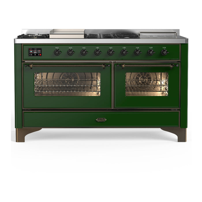 ILVE Majestic III 60″ Dual Fuel Range – 7 Burners (UM60FSNR3)