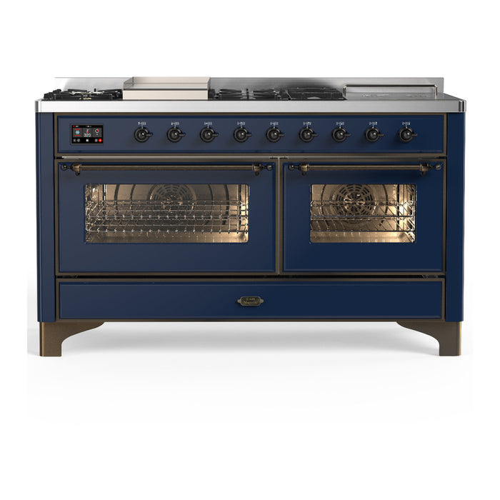 ILVE Majestic III 60″ Dual Fuel Range – 7 Burners (UM60FSNR3)