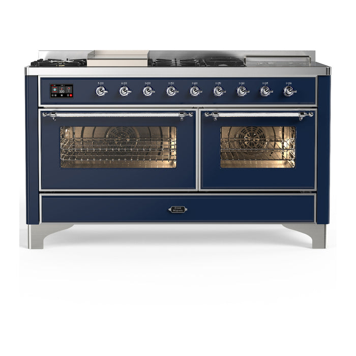 ILVE Majestic III 60″ Dual Fuel Range – 7 Burners (UM60FSNR3)