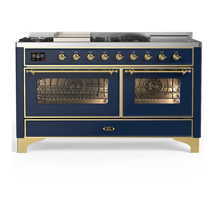 ILVE Majestic III 60″ Dual Fuel Range – 7 Burners (UM60FSNR3)