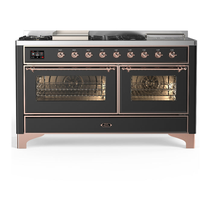 ILVE Majestic III 60″ Dual Fuel Range – 7 Burners (UM60FSNR3)