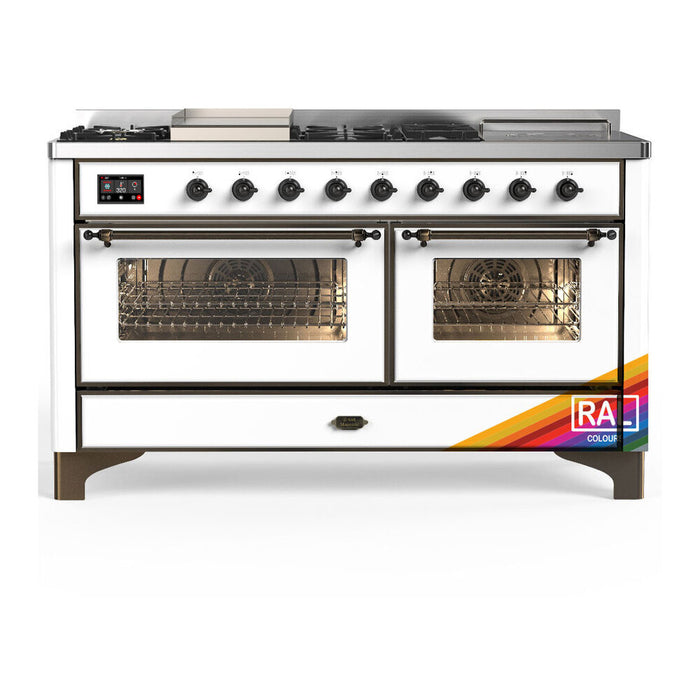 ILVE Majestic III 60″ Dual Fuel Range – 7 Burners (UM60FSNR3)
