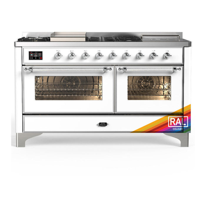 ILVE Majestic III 60″ Dual Fuel Range – 7 Burners (UM60FSNR3)