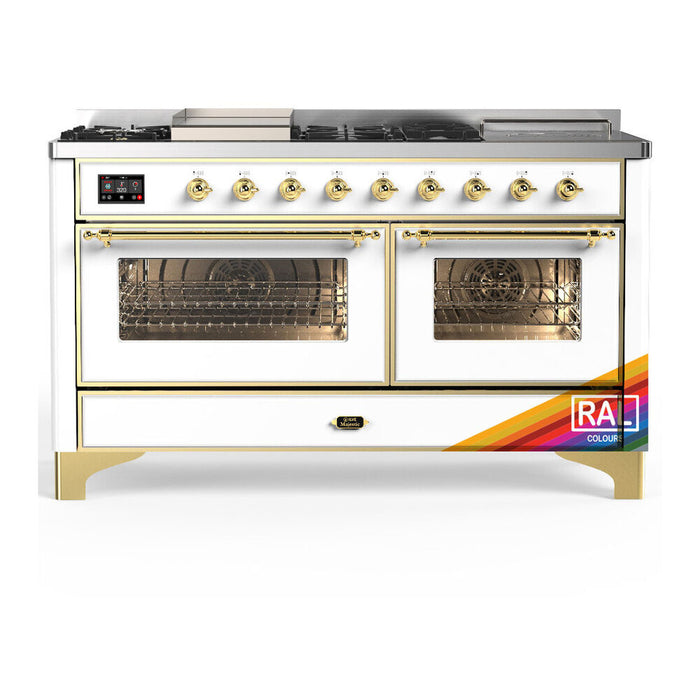 ILVE Majestic III 60″ Dual Fuel Range – 7 Burners (UM60FSNR3)