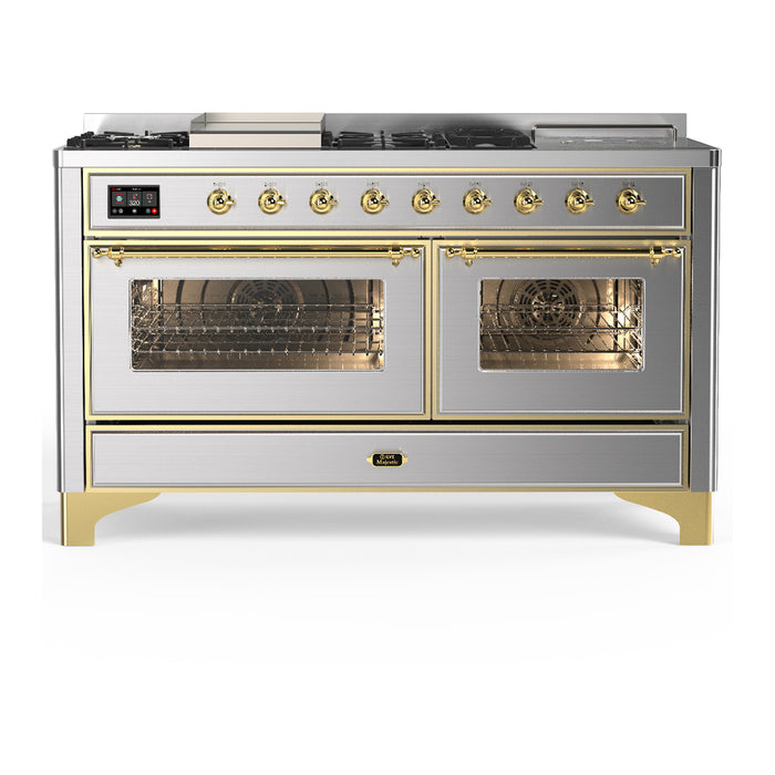 ILVE Majestic III 60″ Dual Fuel Range – 7 Burners (UM60FSNR3)